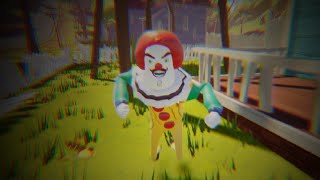 THROWING A PICTURE OF MY CLOWN NEIGHBOR at MY CLOWN NEIGHBOR - Hello Neighbor Mod