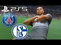 Psg vs schalke fifa 22 ps5 realistic gameplay  graphics mod ultimate difficulty career