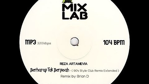 Berharap Tak Berpisah - Reza Artamevia (90s Style Club Extended Remix by Brian D)