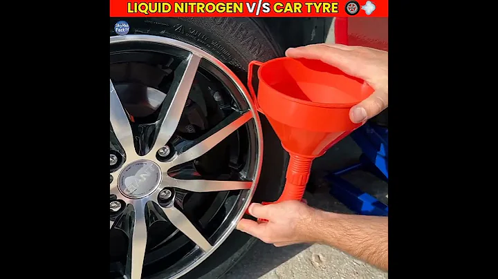 Liquid Nitrogen in Car Tires: Epic Fail! |🤯🤯| #shorts #experiment