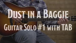 Dust in a Baggie Guitar Solo - Slow Playthrough with TAB - Guitar Lesson