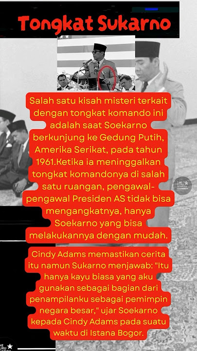 Mitos kesaktian tongkat komando presiden #sukarno