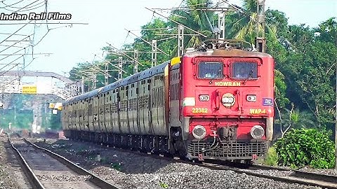 Fast & Furious Speedy Red Beast WAP-4 Loco Led Intercity Express Between Railgate | Eastern Railways