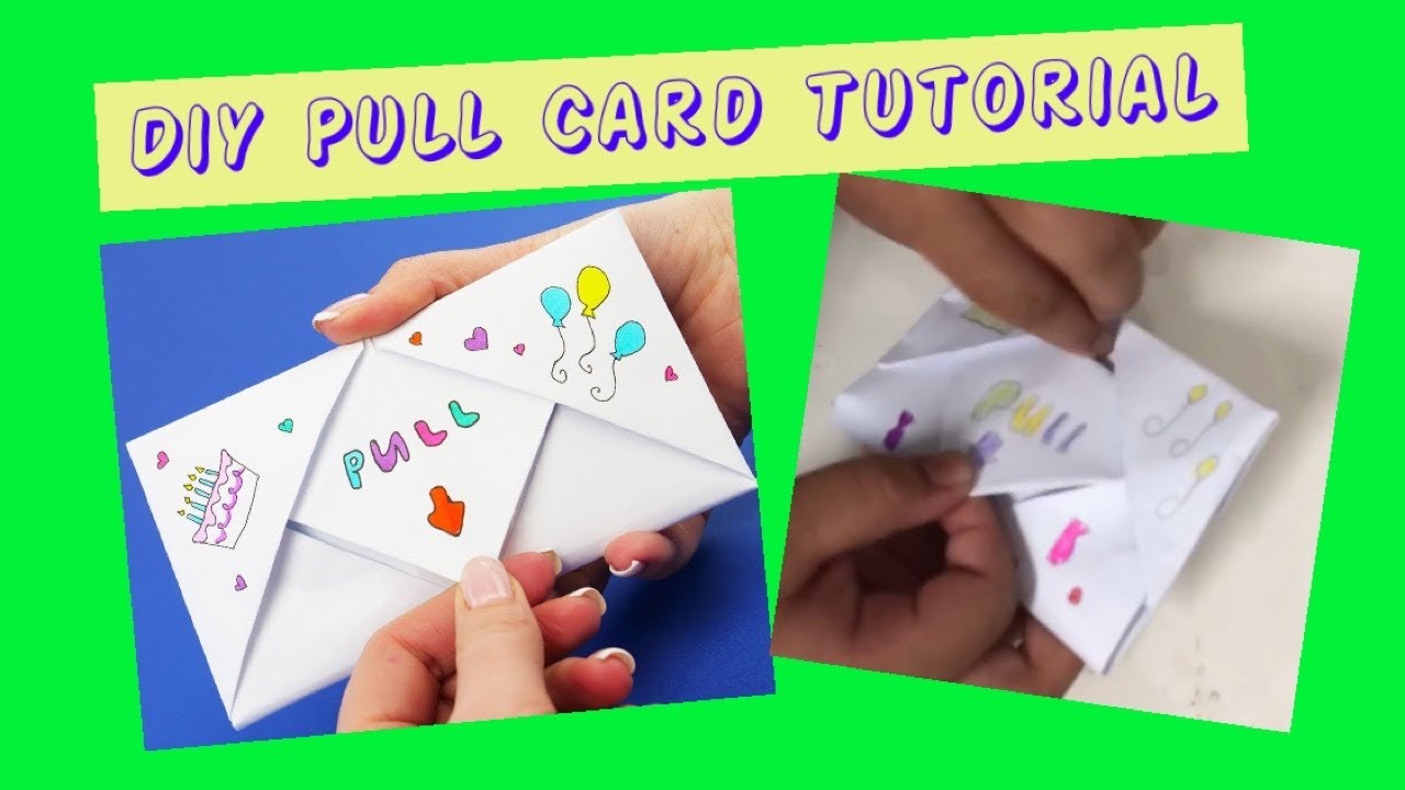 DIY Pull Card Tutorial | Ishy - YouTube