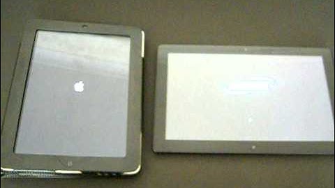 Compare boot up times of Windows 8 and iPad