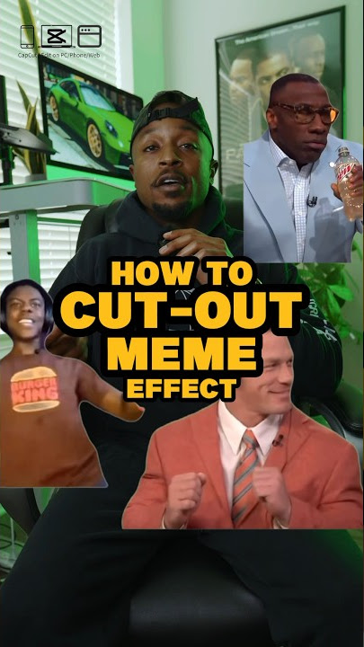 Cut-out meme video effect tutorial #capcut #capcutedit #videoediting #memes #tutorial #howto