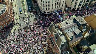 SHOCKING DRONE FOOTAGE: MASSIVE CROWDS FLOOD LONDON STREETS Tommy Robinson & Unite the Kingdom 24-25