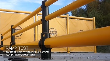 A-SAFE | iFlex Single Traffic Barrier+ - Ramp Test