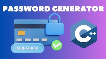 password Generator with c++  programming.        #c++