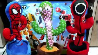 Dancing Cactus Squid Game Spider-Man Iron Man