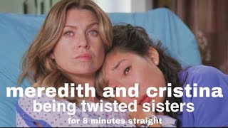 meredith and cristina being twisted sisters for 8 minutes straight / humour
