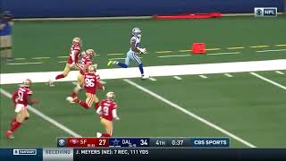 CeeDee Lamb takes onside kick TO THE HOUSE - Cowboys vs 49ers