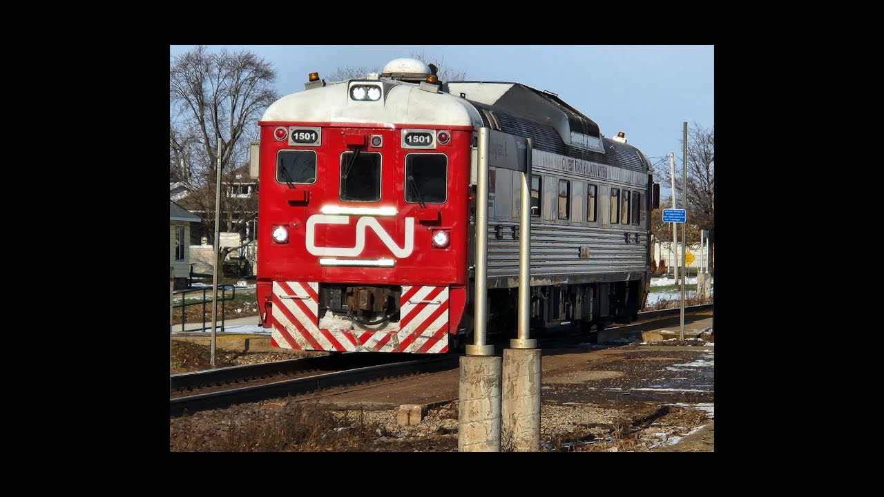Canadian National Track Geometry Car Shows Up at the Diamond 
