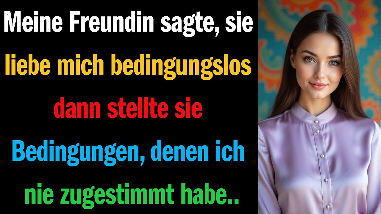 Meine Freundin sagte, sie liebe mich bedingungslos — dann stellte sie Bedingungen, 