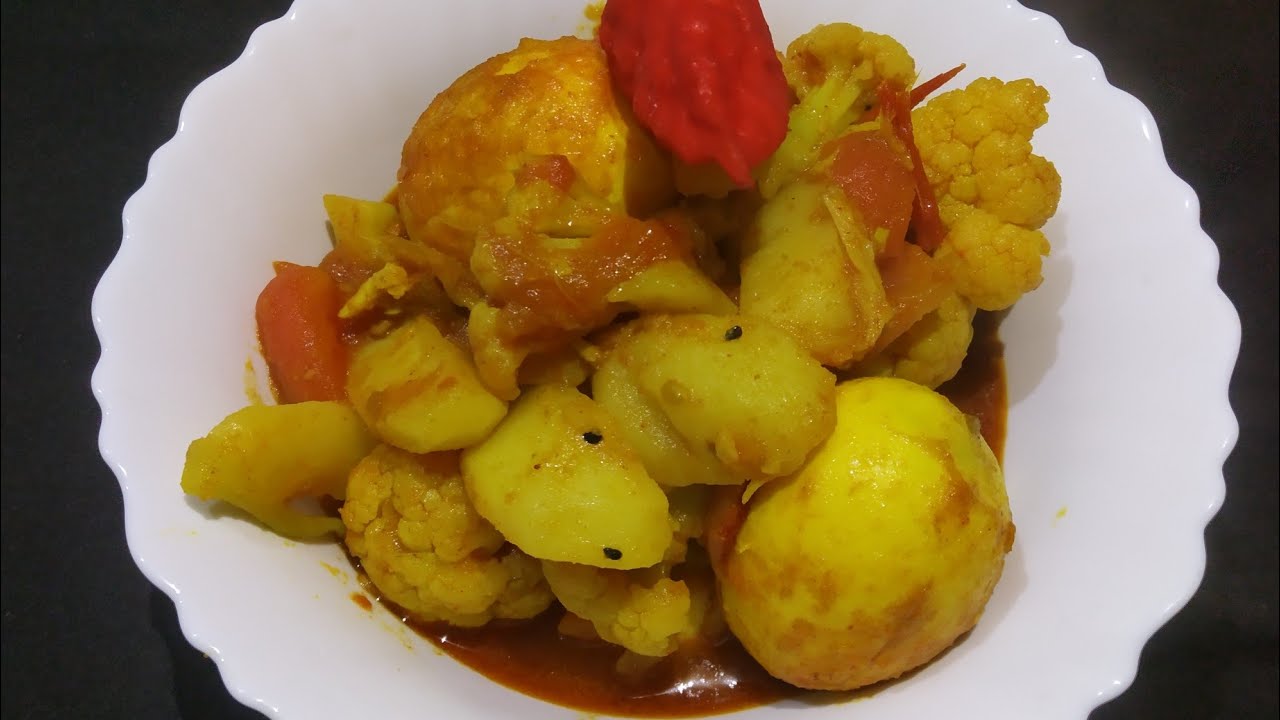 Egg curry with Cauliflower //Assamese cooking Channel // Egg recipe