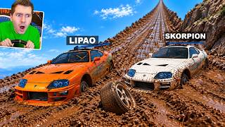 CARRO vs ATOLEIRO DE LAMA no BeamNG Drive Com Skorpion