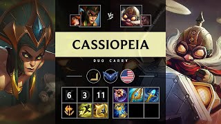 Cassiopeia Carry vs Corki - NA Diamond Patch 25.21