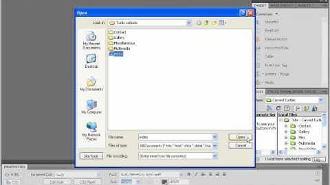 Dreamweaver CS5 Tutorial Opening Saved Web Pages Adobe Training Lesson 2.6