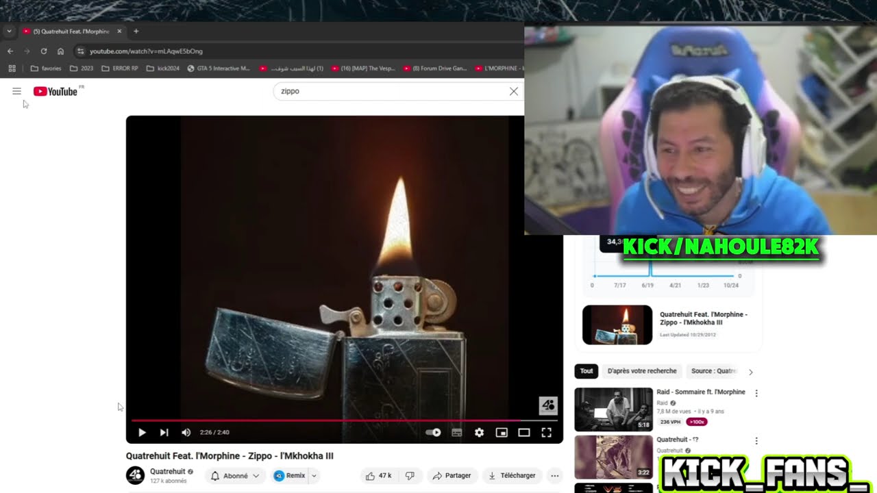 NAHOULE82K réaction  Quatrehuit feat l’morphine - zippo / pause flow HALWASA