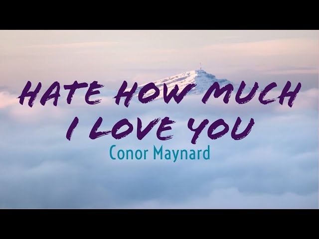 Conor Maynard - Hate How Much I Love You (Lyrics) class=