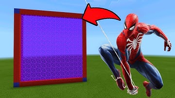 Minecraft Pe How To Make a Portal To The Spiderman Dimension - Mcpe Portal To Spiderman!!!