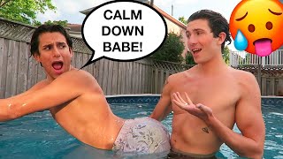 LET’S DO IT IN THE POOL PRANK ON BOYFRIEND *Gets Spicy*