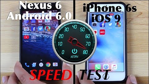 iOS 9 Iphone 6s VS Nexus 6 Android 6.0 Marshmallow SPEED TEST!