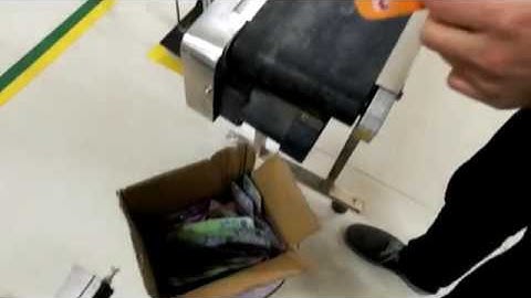 Leadjet 30W co2 laser marking machine on plastic food bags