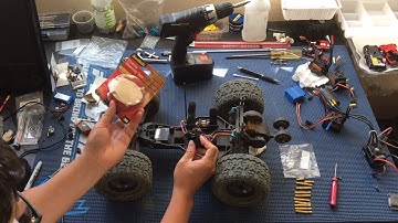 Baseltek NX2 aka HSP Grampus aka Helion Conquest - Reattaching ESC Using 3M 4011 Double-sided Tape