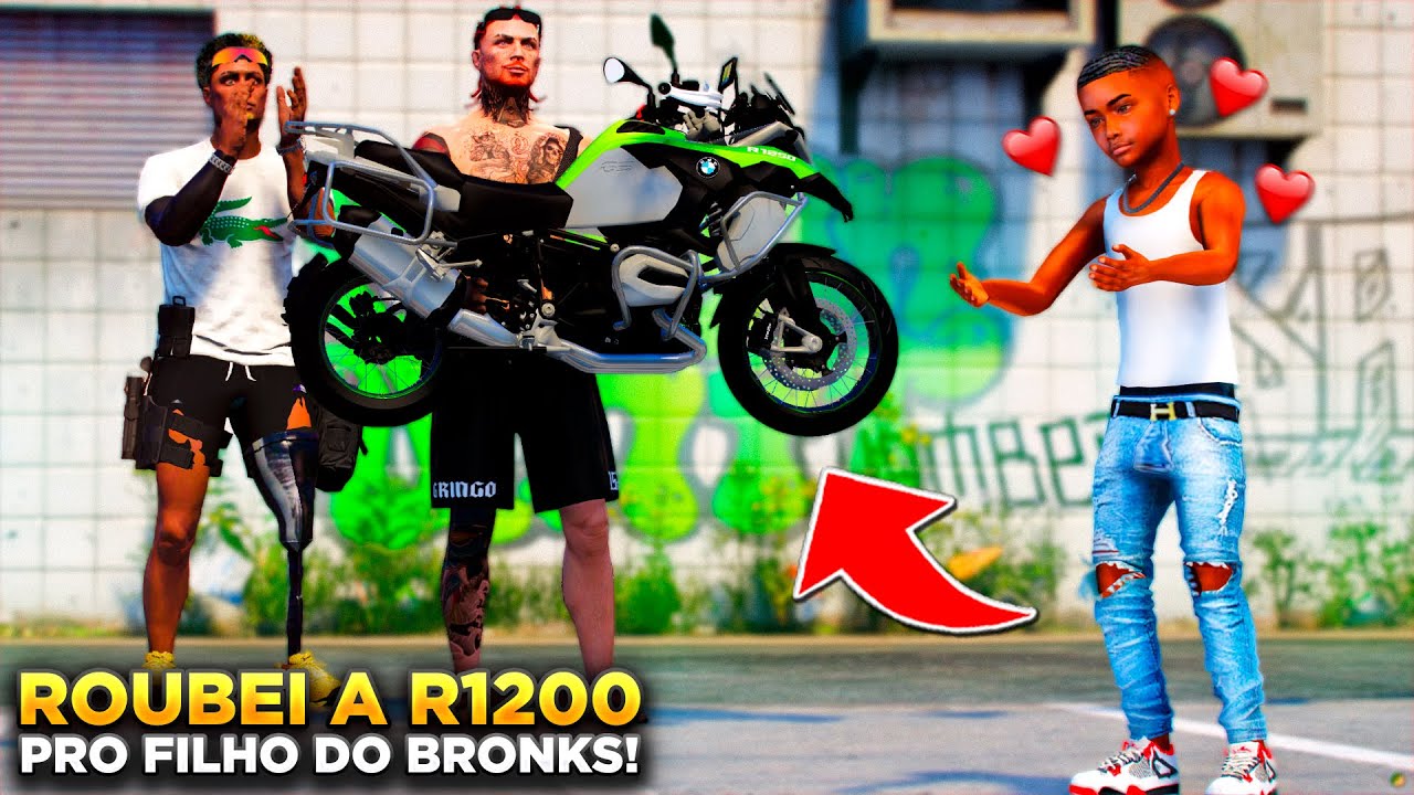 GTA V: VIDA DO CRIME | BRONKINHO CRESCEU!!😱 ROUBEI UM PRESENTE DE CRIA PRO MEU AFILHADO! |#156