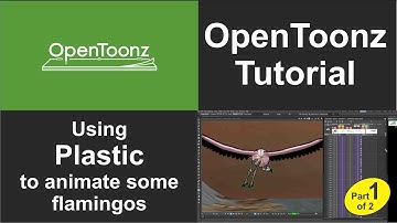 OpenToonz Tutorial - Using OpenToonz Plastic tool to rig and animate some flamingos