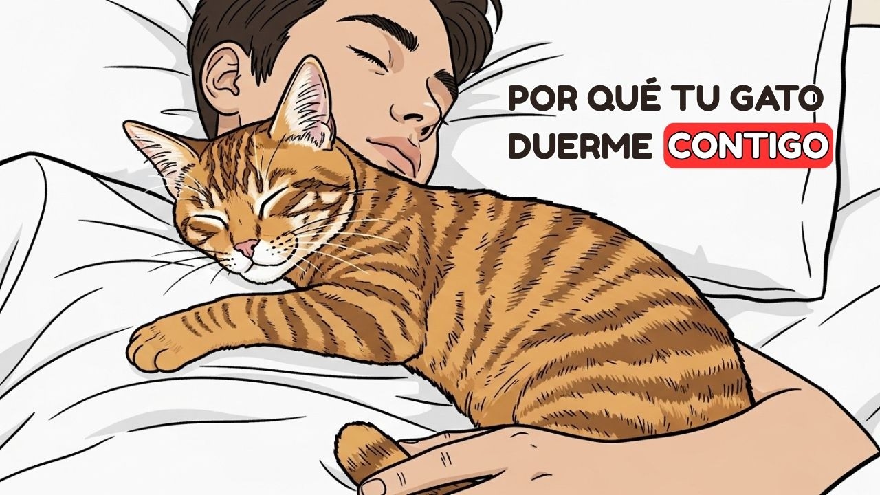 Si tu gato duerme a tu lado, significa algo importante