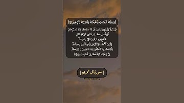 سورة آل عمران الآية ٤٨ و ٤٩ بصوت الشيخ محمد صديق المنشاوي