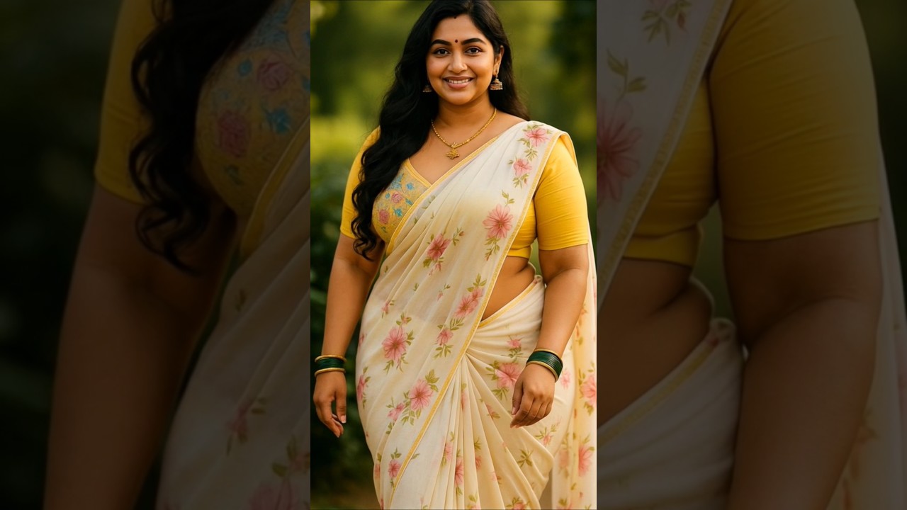 Beautiful Girls in Saree 💖 | Official HD Look | Desi Elegance Meets Melody #saree #tranding