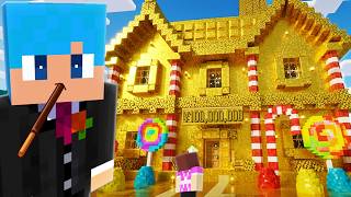 100円 vs 10億円のお菓子ハウス作り対決！【まいくら / マインクラフト】