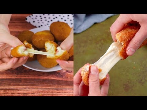 video 4 delicious ideas with a heart of melting cheese , Worldwide Recipes 4 delicious ideas with a heart of melting cheese