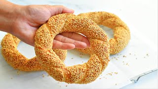 How To Make Turkish Street Style Simit Bread:Homemade Turkish Simit Recipe|Easy homemade bread screenshot 5