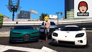 GTA 5 THE SUPER CAR COP CHASE😁 (EP.65) #4K #mods #RP