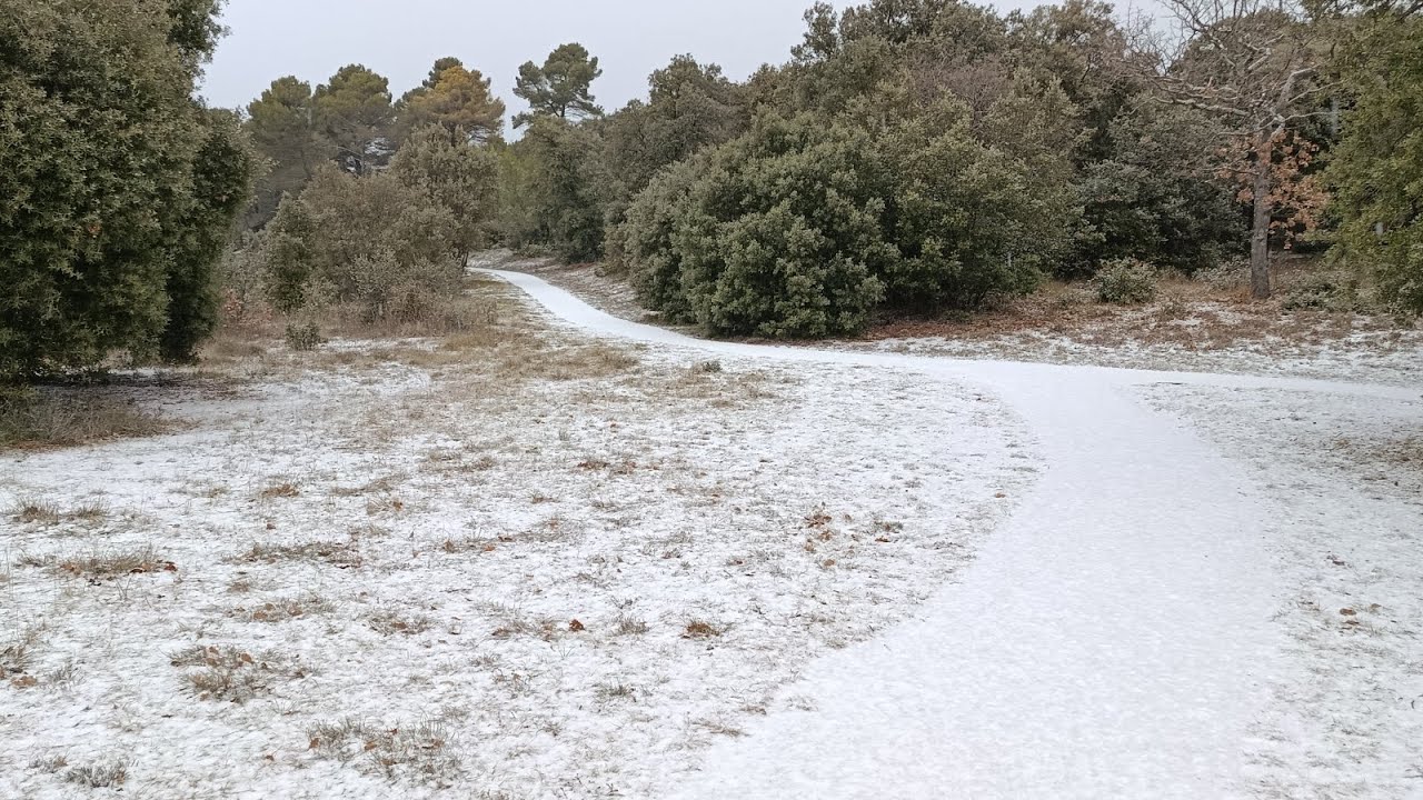 Petit épisode de neige de redoux le jeudi 8 janvier 2026 de 7h a 11h a Manosque de 0,5 cm a 1,5 cm 