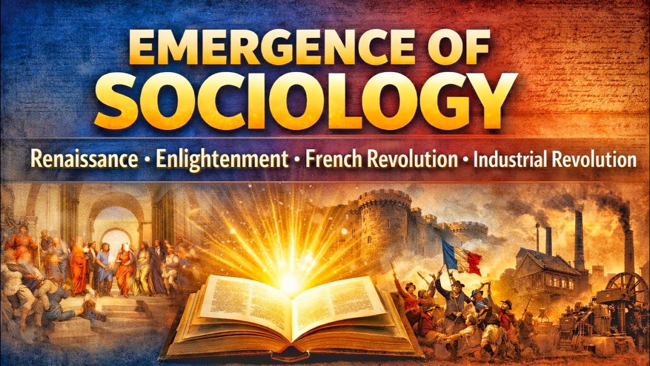 Emergence of Sociology | Role of Enlightenment, French Revolution & Industrial Revolution