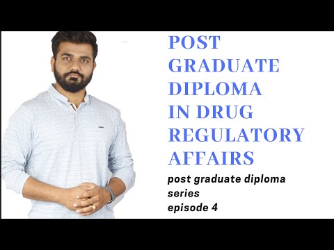 Post Graduate Diploma In Drug Regulatory Affairs ( PG Courses In Pharma EP 4)