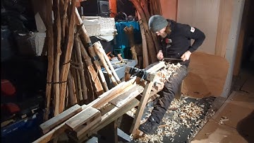 Making a Yew bow Part 1 - Stave to Blank