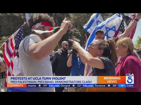 Protests At Ucla Turn Violent As Pro-Palestinian, Pro-Israel Demonstrators Clash