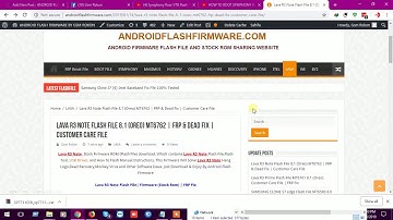 Lava R3 Note Flash File 8.1 (Oreo) MT6762  FRP & Dead Fix  Customer Care File