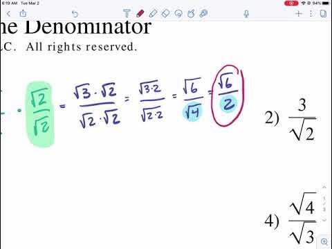 Rationalizing the denominator worksheet kuta