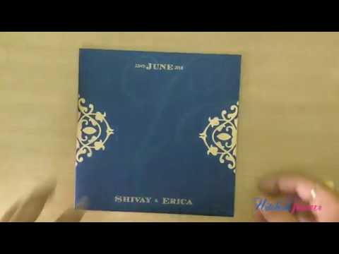 jim/3573:-four-fold-laser-cut-wedding-invitation-in-royal-blue-colour