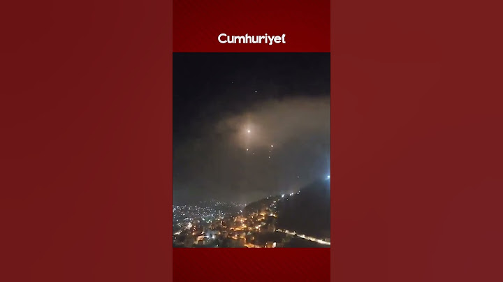 İran'ın İsrail'e saldırısı böyle görüntülendi
