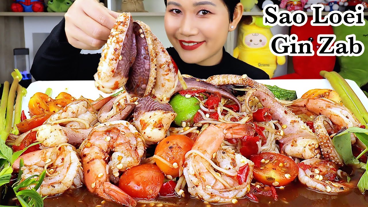 เพจ อาหาร น่า กิน 2022 New กินตำทะเลเผ็ดๆ‼️หนวดหมึกยักษ์กรุบๆกุ้งหวานๆ มะระขี้นกกรอบๆชะอมแซ่บๆจ้า|พร้อมวิธีทำ|Mukbang