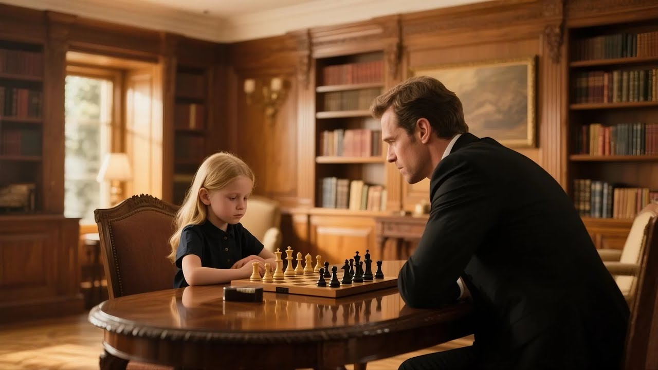 Millionaire CEO Invites Janitor’s Daughter to Play Chess—Unknowingly, She’s a Child GENIUS
