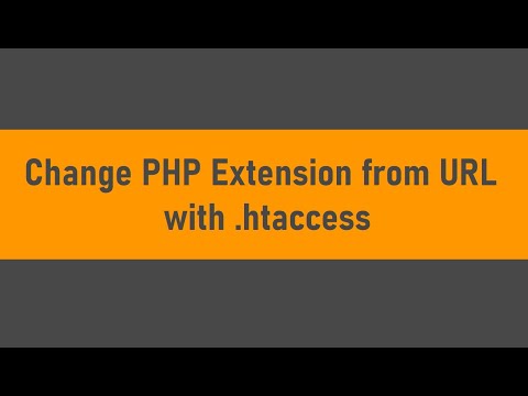 Change PHP Extension from URL with .htaccess